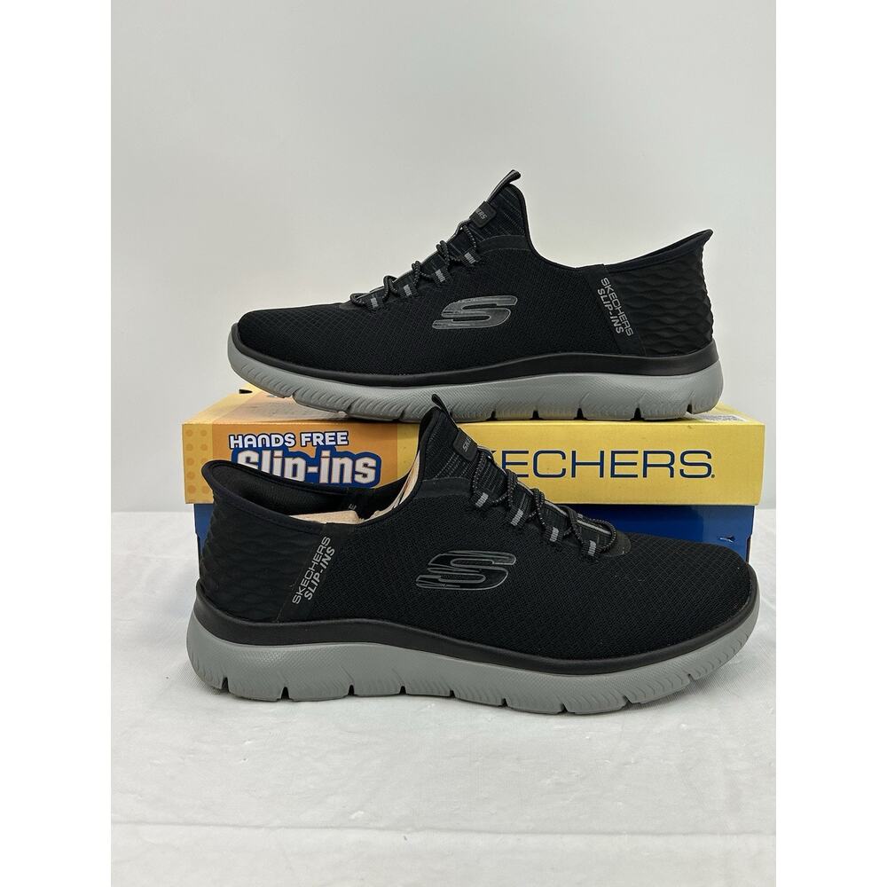 Skechers Men's Slip-ins Summits High Range Blk/Gry Sneakers Sz:11 WORN ONCE